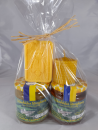 Set 250g Honig und 250g Cremehonig mit Honigseife und kleiner Kerze
